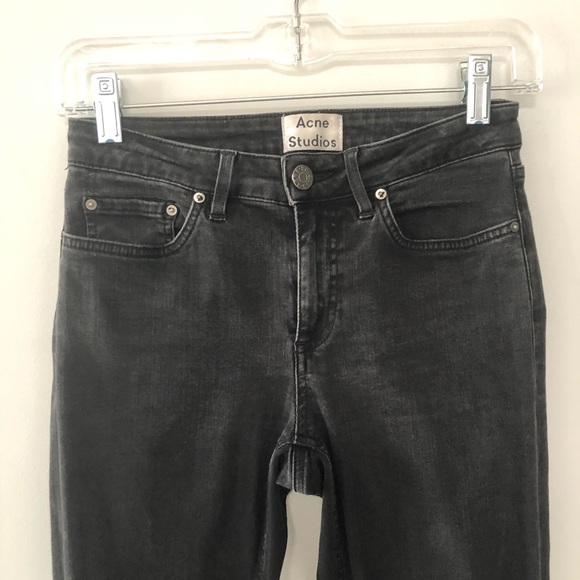 Acne Studios Skin5 mid rise faded black color slim skinny leg - Picture 4 of 6